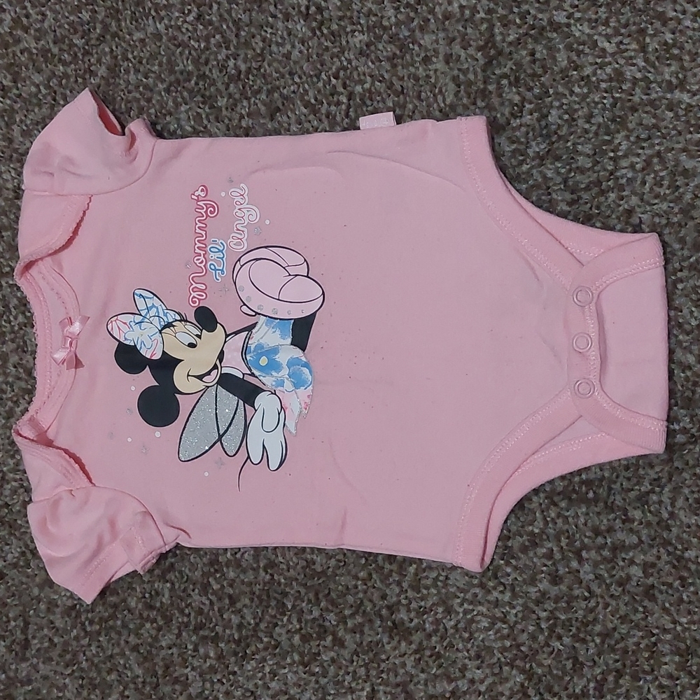 Pink Minnie Mouse Onesie